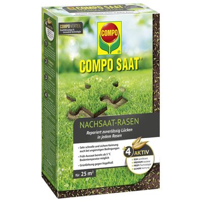 COMPO SAAT® Nachsaat-Rasen für ca. 25 m² - 500 g