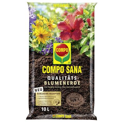COMPO SANA® Qualitäts - Blumenerde - 10 Liter