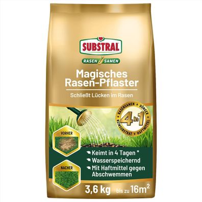 SUBSTRAL® Magisches Rasen-Pflaster für bis zu 16 m² - 3,6 kg