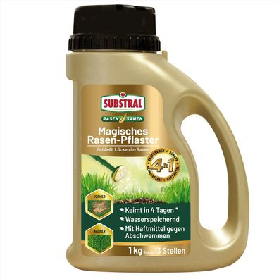SUBSTRAL® Magisches Rasen-Pflaster 1 kg für bis zu 5 m² Artikel EAN 4062700886571