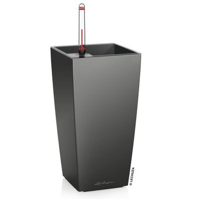LECHUZA® Pflanzgefäße MAXI-CUBI Anthrazit metallic All-in-One