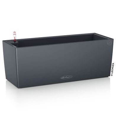 LECHUZA® Blumenkasten Balconera Color 50 Schiefergrau All-in-One