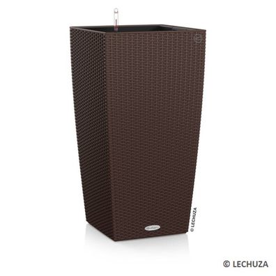 LECHUZA® Pflanzgefäße CUBICO Cottage 30 Mokka All-in-One