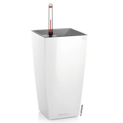 LECHUZA® Pflanzgefäße MAXI-CUBI Weiß hochglänzend All-in-One