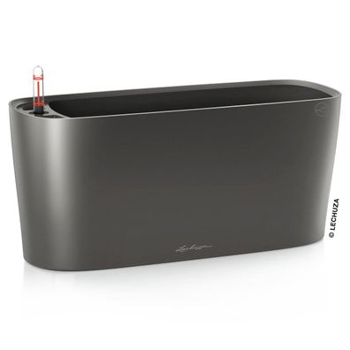 LECHUZA® Pflanzgefäße DELTA 20 Anthrazit metallic All-in-One