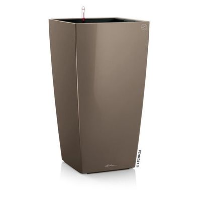 LECHUZA® Pflanzgefäße CUBICO 30 Taupe hochglänzend All-in-One