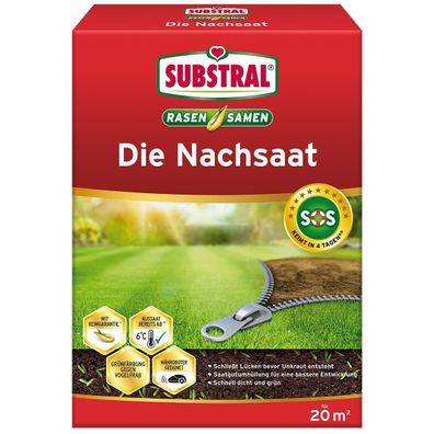 SUBSTRAL® Rasensamen Die Nachsaat für ca. 20 m² - 400 g