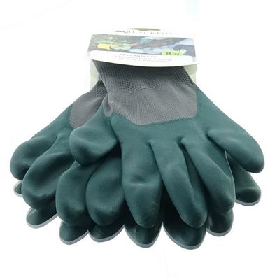 BLACKFOX® Garten - Handschuhe Pflanzenarbeit Grün Größe 8/M
