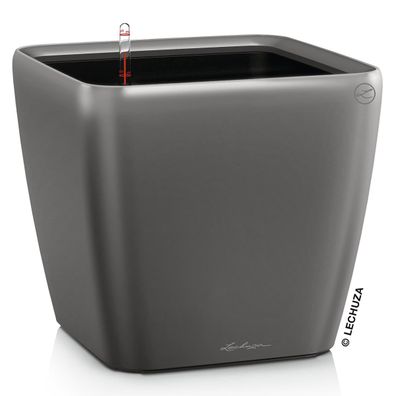 LECHUZA® Pflanzgefäße QUADRO LS 50 Anthrazit metallic All-in-One