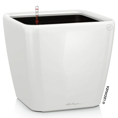 LECHUZA® Pflanzgefäße QUADRO LS 50 Weiß hochglänzend All-in-One