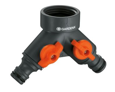GARDENA® Original System 2-Wege-Ventil für Wasserhähne mit 33,3 mm (G1")-Gewinde