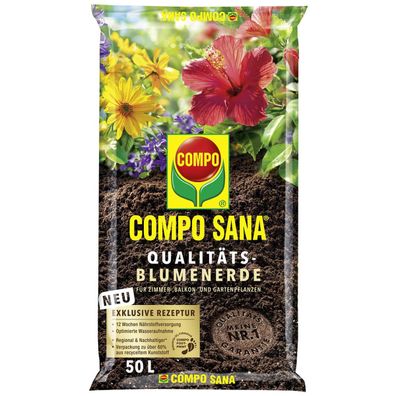 COMPO SANA® Qualitäts - Blumenerde - 50 Liter