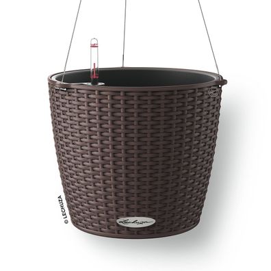 LECHUZA® Blumenampeln NIDO Cottage 28 Mokka All-in-One