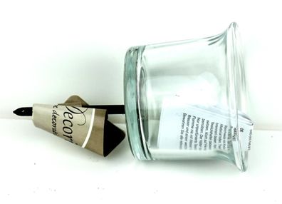 KaemingkTeelichthalter Transparent - Glas & Metall Ø 6 x 10 cm