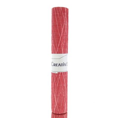 Creativ home Weihnachtsstoff Rot aufgerollt 40 x 300 cm - Polyester