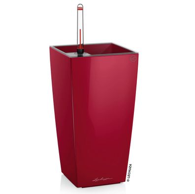 LECHUZA® Pflanzgefäße MAXI-CUBI Scarlet rot hochglänzend All-in-One