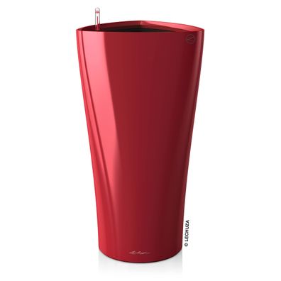 LECHUZA® Pflanzgefäße DELTA Premium 30 Scarlet Rot hochglanz All-in-One