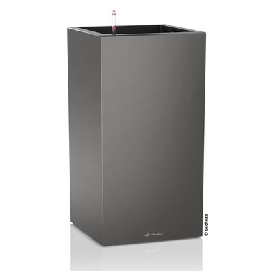 LECHUZA® Pflanzsäule CANTO Premium 40 High Anthrazit metallic matte Oberfläche All-in