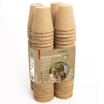 Romberg Classic Anzuchttöpfe Ø 6 cm rund torffrei - 96er Pack