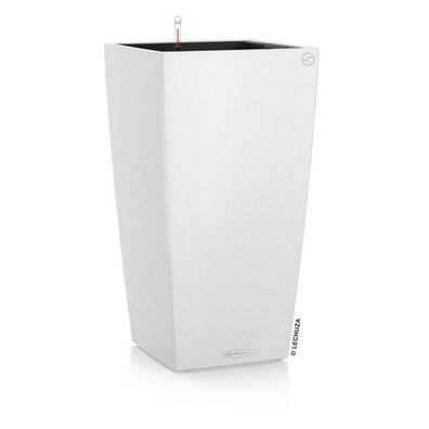 LECHUZA® Pflanzgefäße CUBICO Color 30 Weiß seidenmatt All-in-One