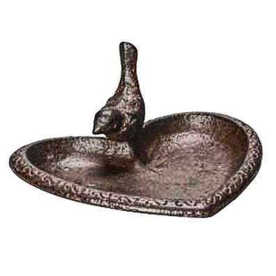 Flora Vogeltränke Herz zum Stellen 19 x 17,5 x 9 cm