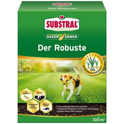 SUBSTRAL® Rasensamen Der Robuste für 100 m² - 2 kg
