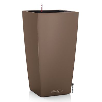 LECHUZA® Pflanzsäule CUBICO Color 22 Muskat seidenmatt All-in-One