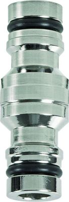 GEKA® plus Verbindungsstecker Messing vernickelt