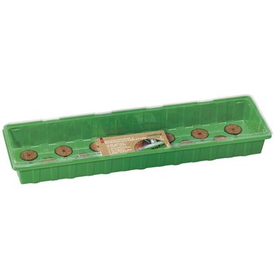 Romberg Classic Anzuchthaus L PLUS COCO Grün 54 x 12 cm & 20 Kokos-Quelltabletten