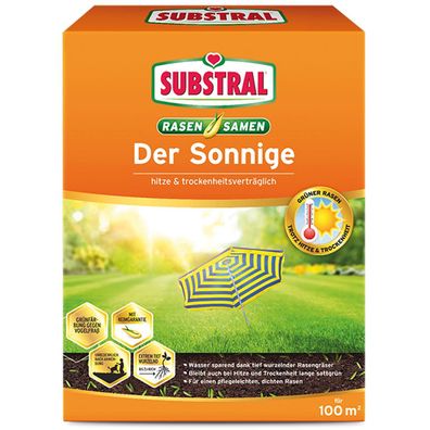 SUBSTRAL® Rasensamen Der Sonnige 2,25 kg für 100 m² Artikel EAN 4062700899984