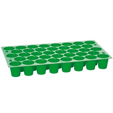 Romberg Classic Multitopf-Platte Grün 50 x 30 x 6 cm mit 38 Löchern Ø 5,5 cm