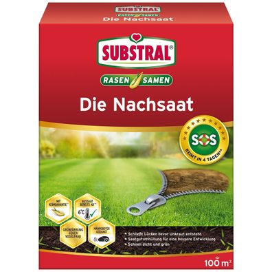 SUBSTRAL® Rasensamen Die Nachsaat für ca. 100 m² - 2 kg