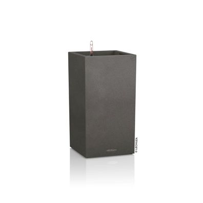 LECHUZA® CANTO Stone 40 Säule, All-in-One, graphitschwarz
