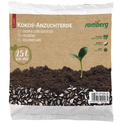 Romberg Classic Kokos-Anzuchterde 2,5 Liter Beutel