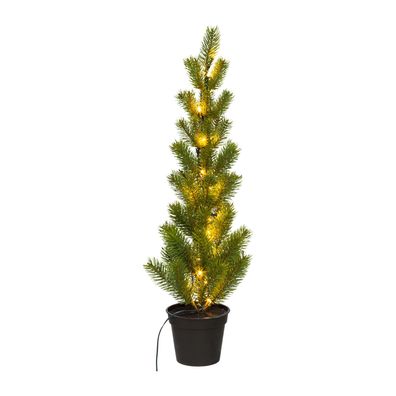 Creativ home Tannenbaum mit 20 LED 66 cm mit Stromanschluss - Kunststoff