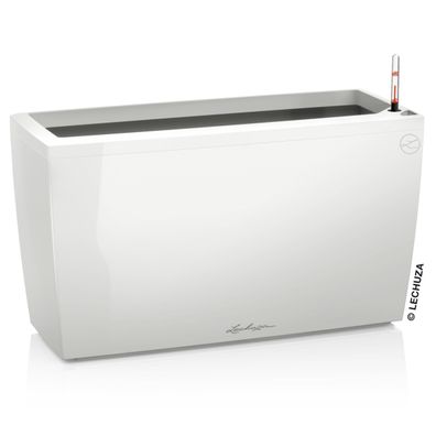 LECHUZA® Pflanzgefäße CARARO Weiß hochglänzend All-in-One