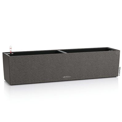 LECHUZA® Blumenkasten Balconera Stone 80 Graphitschwarz All-in-One