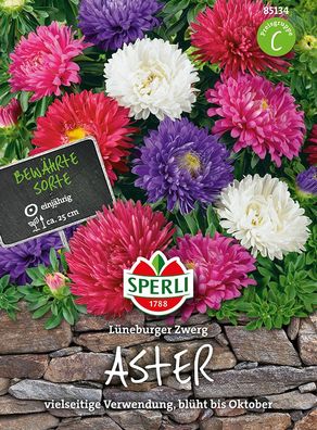 Sperli Zwerg-Sommerastern Lüneburger Zwerg Mischung - Blumensamen