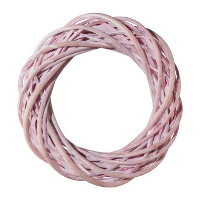 Rattan Kranz Rosa washed Ø 25 cm