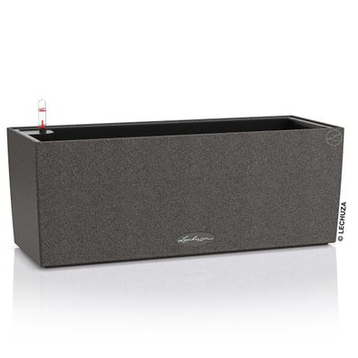 LECHUZA® Blumenkasten Balconera Stone 50 Graphitschwarz All-in-One