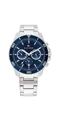 Tommy Hilfiger Jordan Multifunktionsuhr Blau Edelstahl 1792094