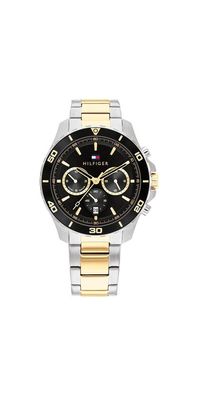 Tommy Hilfiger Jordan Chronograph Bicolor Edelstahl Schwarz 1792095