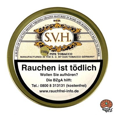 S.V.H. Pfeifentabak Dose von Dan Tobacco 100g