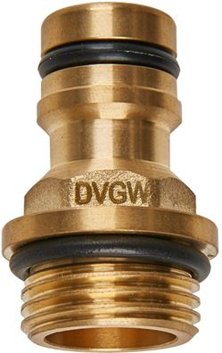 GEKA® plus Trinkwasser Gerätestecker mit Bund Außengewinde 1/2 Zoll DVGW VP550 EAN 40