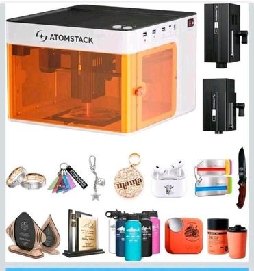 Atomstack P1 Laser Gravur 5W Diode + 1,2W Infrarot Laser Cutter