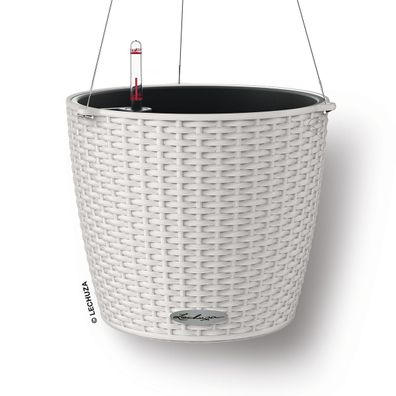 LECHUZA® Blumenampeln NIDO Cottage 28 Lichtgrau All-in-One