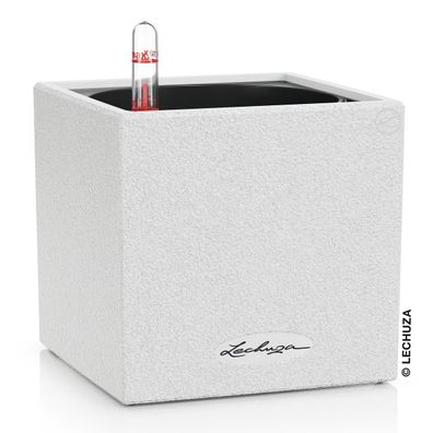 LECHUZA® Tischgefäße CANTO Stone 14 Quarzweiß
