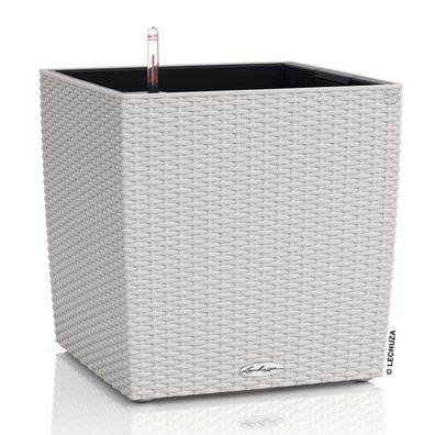 LECHUZA® Pflanzgefäße CUBE Cottage 40 Lichtgrau All-in-One