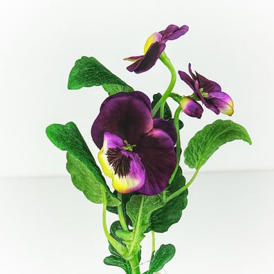 GASPER Stiefmütterchen - Viola Lila 34 cm - Kunstblumen