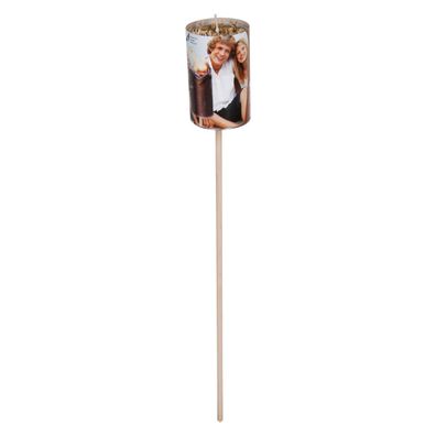 Esschert Design Gartenfackel mit Stroh ca. 6 Stunden Brenndauer 82 cm